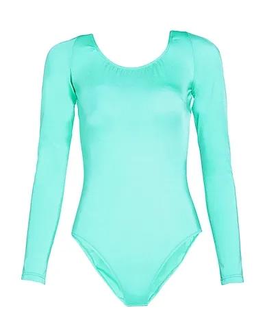 Light green Synthetic fabric One-piece swimsuits