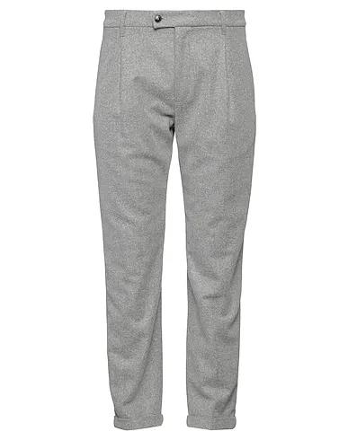 Light grey Boiled wool Casual pants