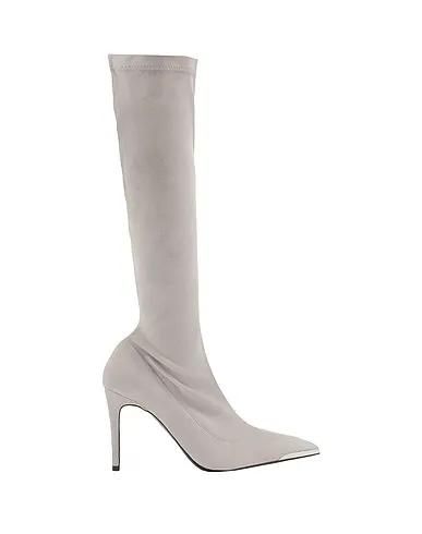 Light grey Boots STRETCH POINTY DETAIL BOOTS
