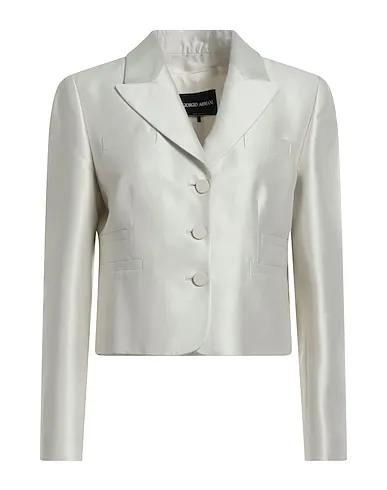 Light grey Cotton twill Blazer