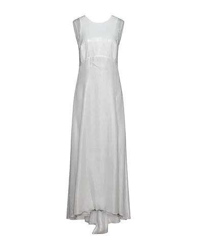 Light grey Crêpe Long dress