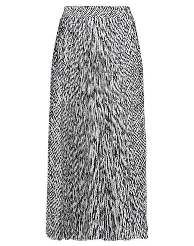 Light grey Crêpe Midi skirt