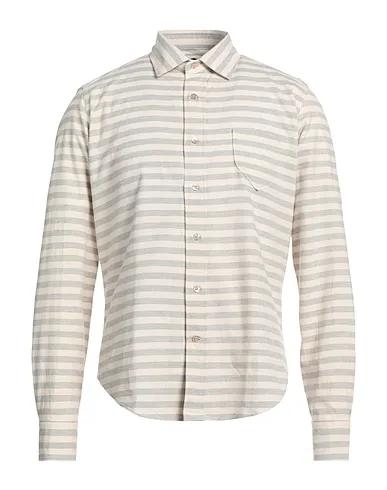 Light grey Flannel Striped shirt