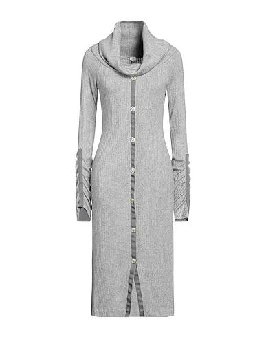 Light grey Grosgrain Midi dress