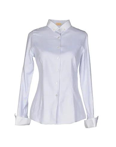 Light grey Jacquard Solid color shirts & blouses
