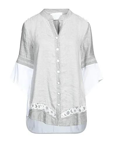 Light grey Jersey Patterned shirts & blouses