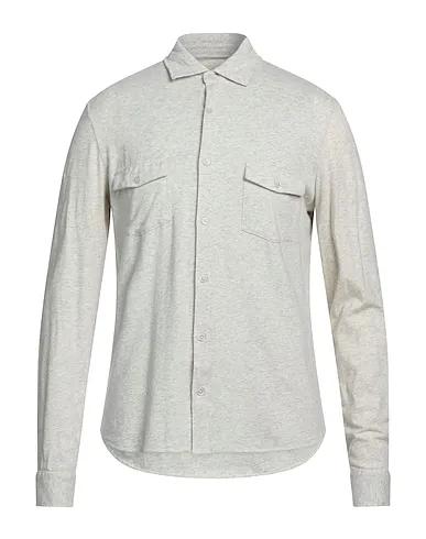 Light grey Jersey Solid color shirt