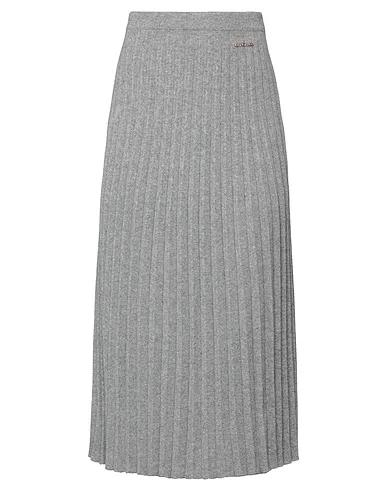 Light grey Knitted Midi skirt