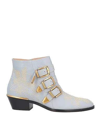 Light grey Leather Ankle boot
