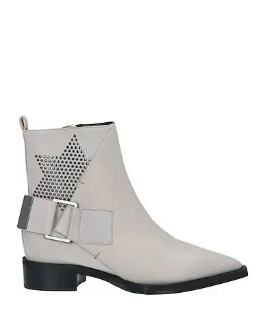 Light grey Leather Ankle boot