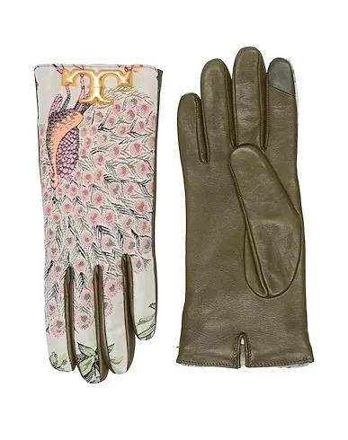 Light grey Leather Gloves