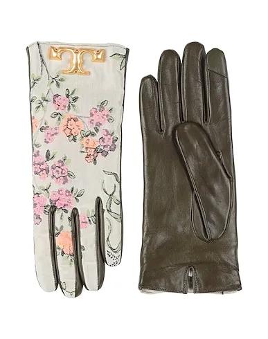 Light grey Leather Gloves