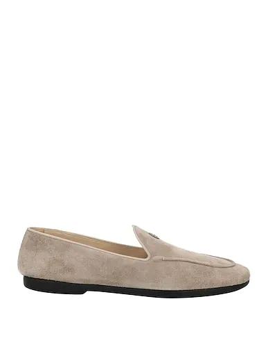 Light grey Leather Loafers
