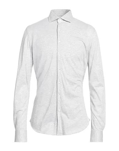 Light grey Piqué Solid color shirt