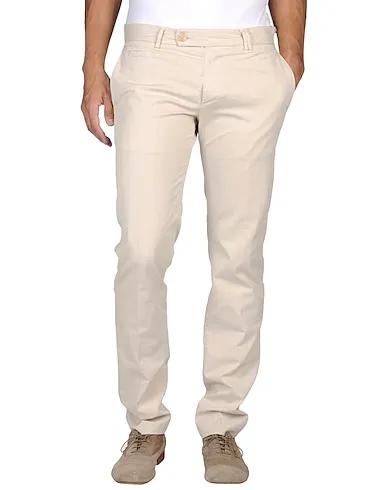 Light grey Plain weave Casual pants