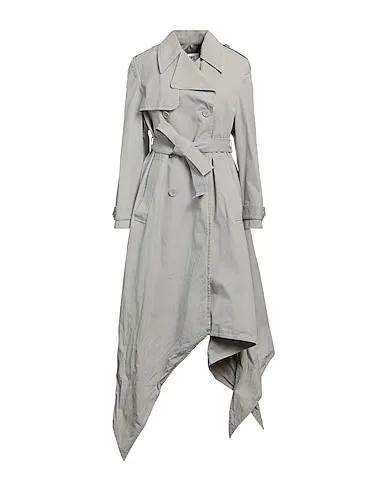 Light grey Plain weave Double breasted pea coat