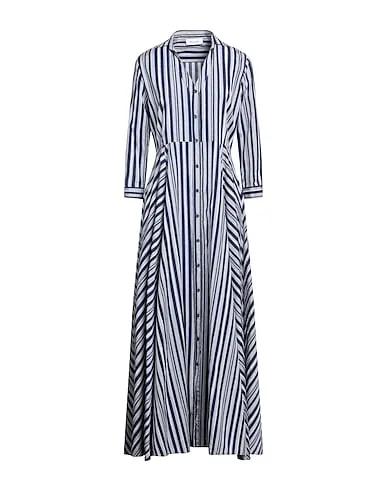 Light grey Plain weave Long dress
