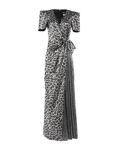 Light grey Plain weave Long dress