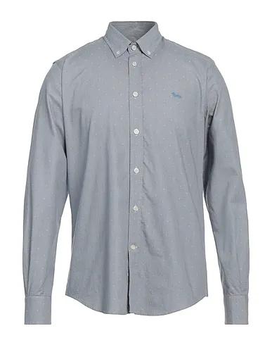 Light grey Plain weave Patterned shirt