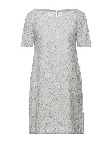 Light grey Plain weave Short dress