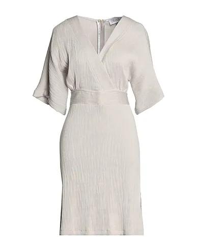 Light grey Plain weave Short dress