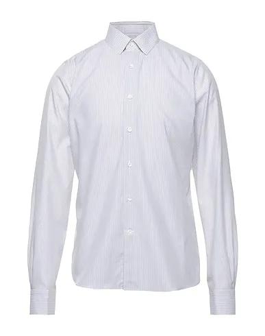 Light grey Poplin Striped shirt