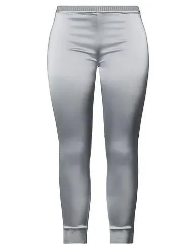 Light grey Satin Casual pants