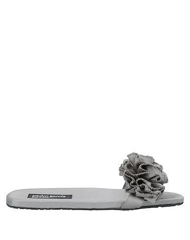 Light grey Satin Sandals