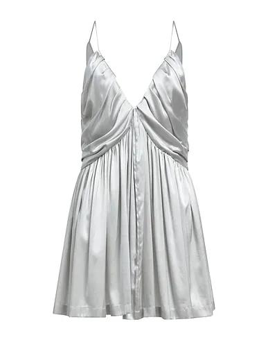 Light grey Satin Short dress