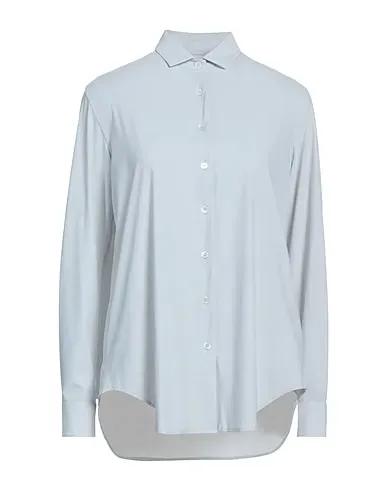 Light grey Synthetic fabric Solid color shirts & blouses