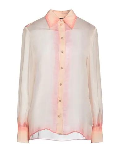 Light pink Chiffon Patterned shirts & blouses