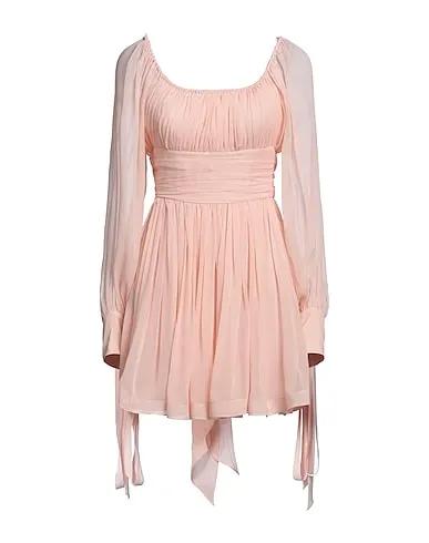 Light pink Chiffon Short dress