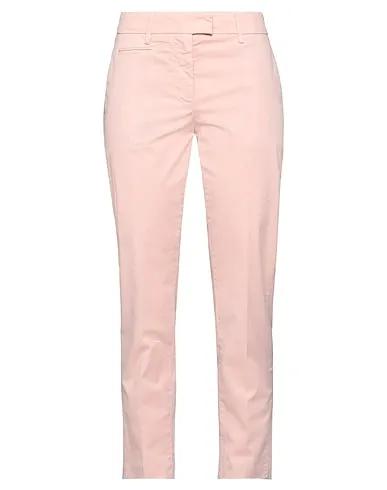 Light pink Cotton twill Casual pants