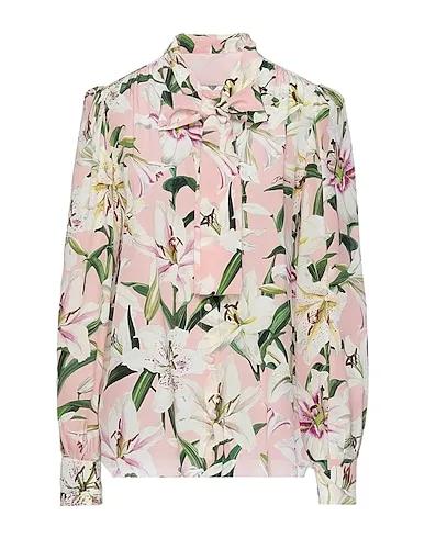 Light pink Crêpe Floral shirts & blouses