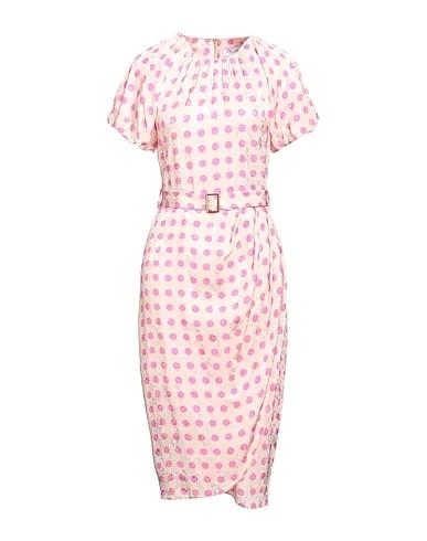 Light pink Jacquard Midi dress