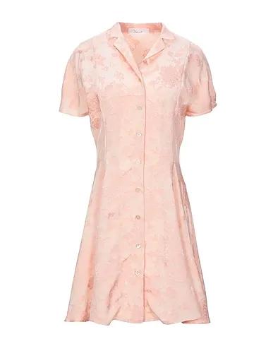 Light pink Jacquard Short dress