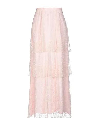 Light pink Lace Maxi Skirts