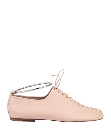 Light pink Laced shoes