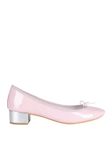 Light pink Leather Pump Camille gomme
