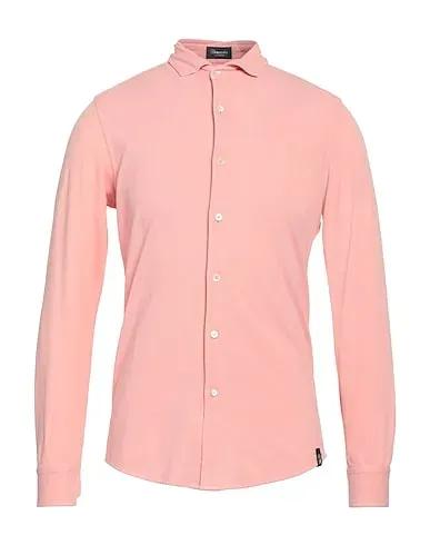Light pink Piqué Solid color shirt