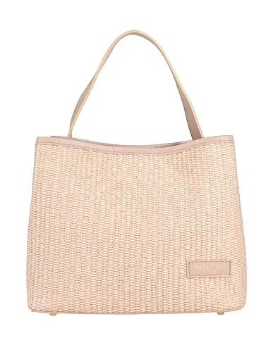 Light pink Plain weave Handbag