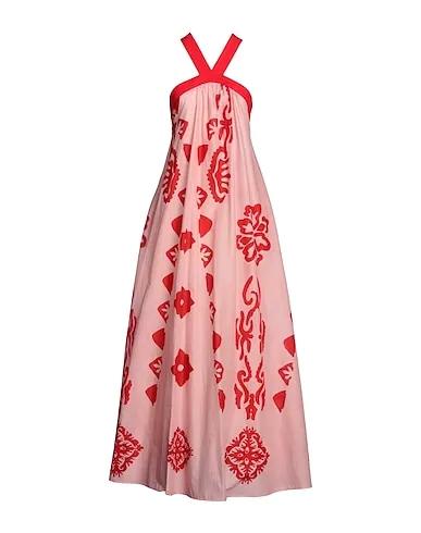 Light pink Plain weave Long dress