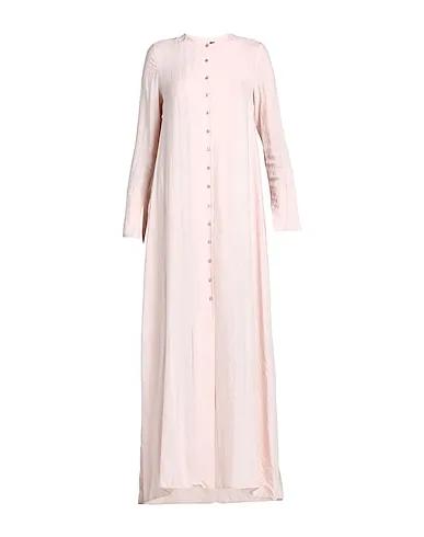 Light pink Plain weave Long dress