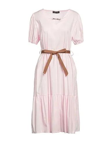 Light pink Plain weave Midi dress