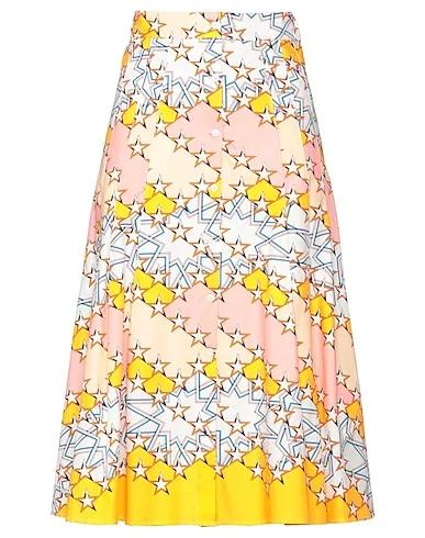 Light pink Plain weave Midi skirt