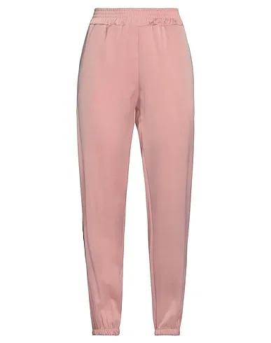 Light pink Satin Casual pants