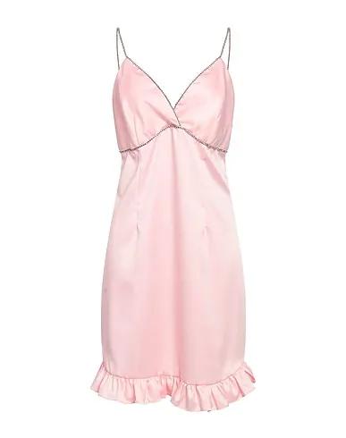Light pink Satin Short dress
