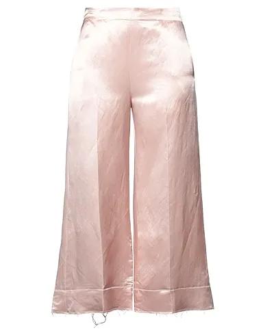 Light pink Silk shantung Casual pants