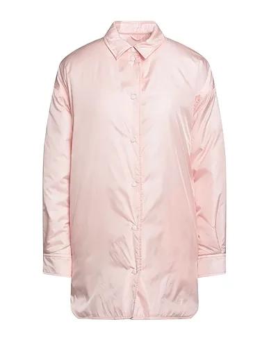 Light pink Techno fabric Solid color shirts & blouses