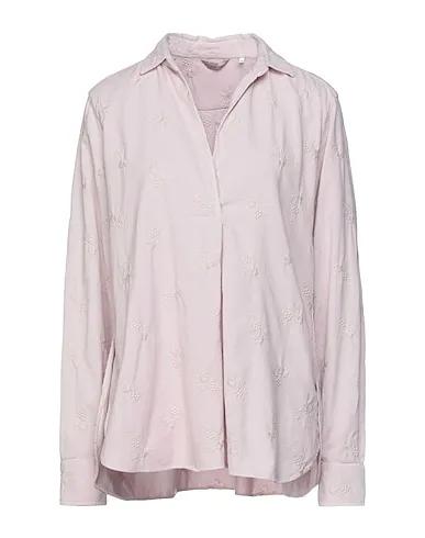 Light pink Velvet Floral shirts & blouses